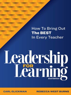 cover image of Leadership for Learning